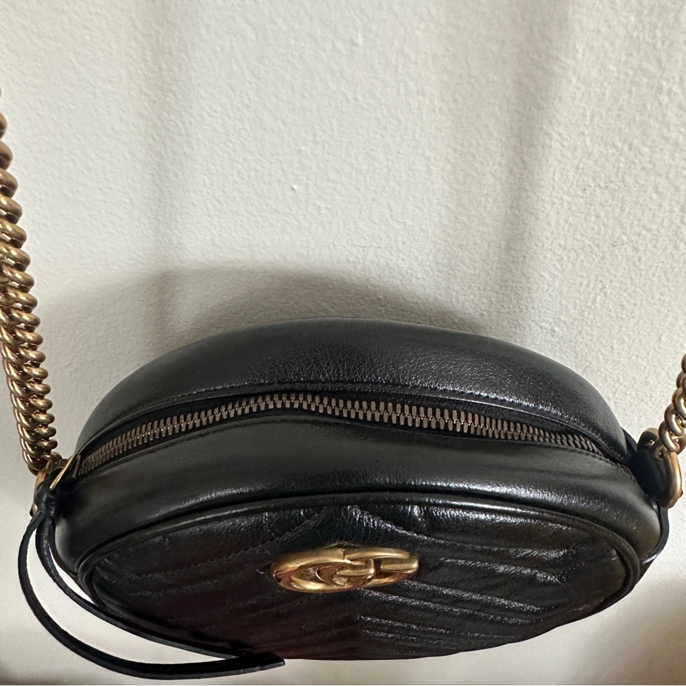 Gucci Azalea Matelasse Marmont Round Shoulder Bag - Picture 7 of 12